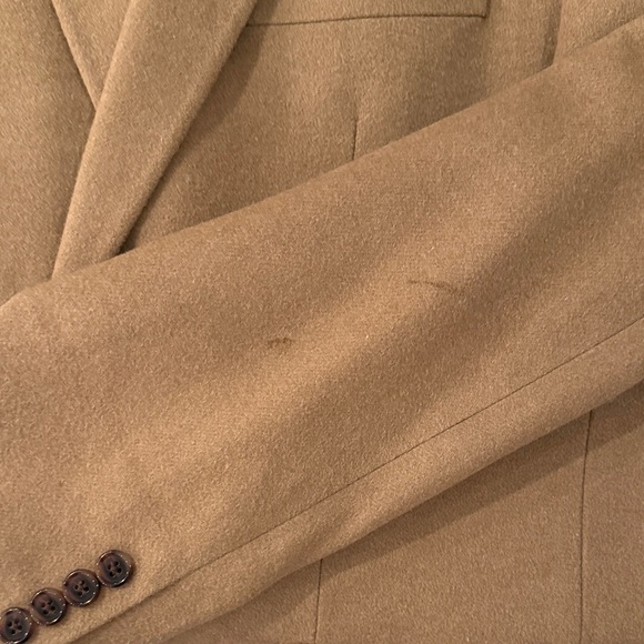 Lauren Ralph Lauren Men’s Tan Wool Silk Cashmere Blazer Sport Coat Size 42R - Picture 8 of 14
